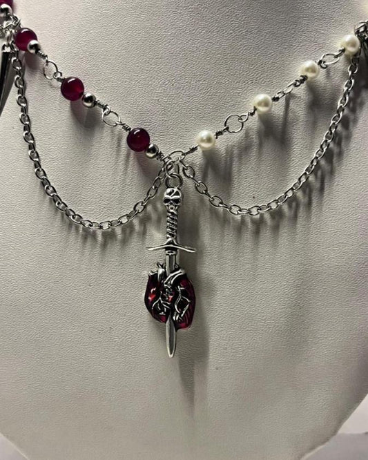 Sweetheart's End Dual Coloured Necklace